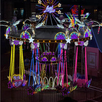 Manège de Fête Foraine : Chaise Volante pour Enfants, Manège d'Extérieur à 16 Places, Jeu de Chaises Volantes à Vendre