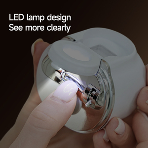 <span class=keywords><strong>Appareil</strong></span> de soin des ongles électrique léger et multifonctionnel avec compartiment de rangement pour lames courbes et loupe, idéal pour les seniors et les bébés - Product Image 2