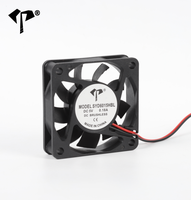 Ventilateur de refroidissement axial DC 6015 60x60x15mm 5V 12V 24V, mini ventilateur de ventilation sans balais à pales carrées en plastique avec roulement à billes/à bagues