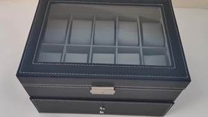 กล่องใส่นาฬิกาหนังสั่งทำพิเศษ กล่องนาฬิกาสีเขียว กล่องนาฬิกาป้องกัน พร้อมโลโก้สั่งทำพิเศษ - Product Image 5