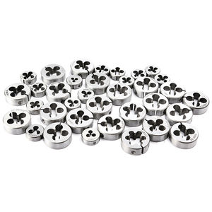 Ensemble de 110 pièces de tarauds et filières métriques pour filetage à main, outils de filetage réglables en acier avec étui - Product Image 4