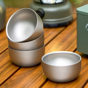 <b>Double</b>-<b>Wall</b> Small Tea Cup Outdoor Camping Kung Fu Tea Set Portable Eco-Friendly Business Gift Cup Gift <b>Box</b> for Single/Multiple - Product Image 1
