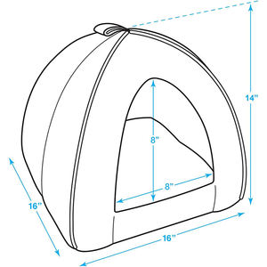 Nueva llegada lindo diseño mascota cueva gato cama casa con alfombrilla felpa mascota cama interior suave cama para perro y gato - Product Image 3
