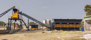 Planta dosificadora de hormigón automática con MEZCLADOR DE DOBLE EJE y fabricante de paneles de control India - Product Image 4