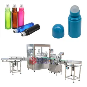 Automatic 4 Heads Roll On Antiperspirant Filling Machine Deodorant Filling Line Body Deodorant Filling and Capping Machine