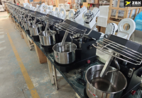 ZBX HM-5TD Industriële Automatische Hefkop Hoge Productiviteit 2kg 4kg Borstelloze Motor Broodmachine Spirale Deegmixer
