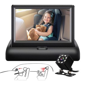 Monitor Lcd plegable para coche de bebé, sistema de estacionamiento portátil de 480 pulgadas, Monitor de coche de fábrica Pal/ntsc 272x4,3 - Product Image 1