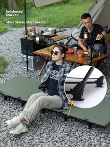 Outdoor Ultralight Aluminum Alloy Folding <b>Camping</b> <b>Cot</b> Portable <b>Bed</b> for Office Nap Hospital Escort Travel - Product Image 4
