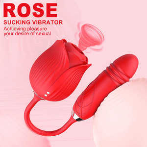 Yeni ürün 2 nesil gül serisi dil yalama emme teleskopik titreşim sopa kadın yumurta atlama - Product Image 2