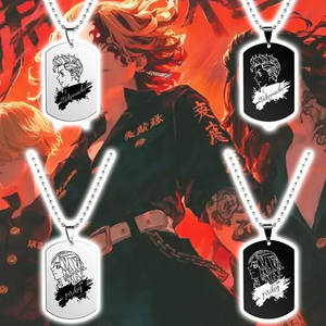 Juego de Anime Tokyo Revengers collares Manjiro <span class=keywords><strong>Sano</strong></span> Halloween Moda hombre mujer Cosplay accesorio regalos - Product Image 1