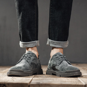 Nouvelles Chaussures Décontractées en Cuir pour Hommes Style Britannique 2026 – Polyvalentes et Simples en Peau de Porc - Product Image 3