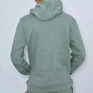 Ensemble sweat-shirt à capuche et short cargo pour homme, couleur unie, en molleton, décontracté, pour l'été, 100% coton - Product Image 3