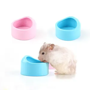 작은 애완 동물을위한 튼튼한 플라스틱 ABS 햄스터 먹이 그릇 애완 동물 물 접시 토끼