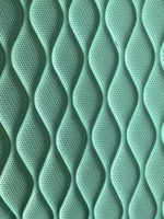 Matériau de modification de sièges de voiture de luxe en cuir PU microfibre matelassé 3D, anti-moisissure, résistant à l'abrasion et élastique