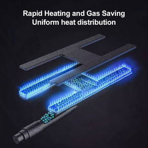 Precio barato GLP Gas Flat Top Grill <span class=keywords><strong>Planchas</strong></span> comerciales Plancha <span class=keywords><strong>de</strong></span> acero inoxidable personalizada para parrilla <span class=keywords><strong>de</strong></span> barbacoa - Product Image 3