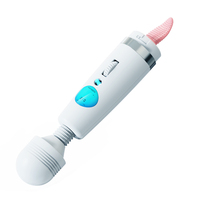Vibrateur 2-en-1 Hurricane, masseur clitoridien, léchage de langue, 9 modes de vibration, étanche, écran LED intelligent, rechargeable, jouets sexuels
