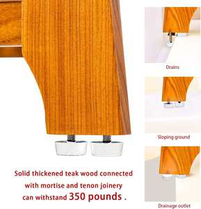 Elegante banco <span class=keywords><strong>de</strong></span> <span class=keywords><strong>ducha</strong></span> <span class=keywords><strong>de</strong></span> teca <span class=keywords><strong>de</strong></span> 5 niveles con estante Solución <span class=keywords><strong>de</strong></span> estante <span class=keywords><strong>de</strong></span> almacenamiento <span class=keywords><strong>de</strong></span> baño interior para <span class=keywords><strong>ducha</strong></span> interior - Product Image 3