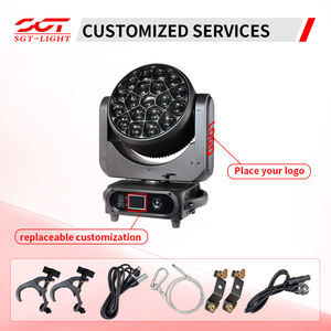 Projecteur LED mobile Bee Eyes 19*40W RGBW 4-en-1, faisceau de lavage, corps en aluminium, DMX512 pour DJ, discothèque, soirée, club musical, éclairage de scène - Product Image 3