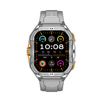 Nouvelle montre connectée GPS au design carré X5, écran AMOLED de 1,96 pouce, batterie de 530 mAh, étanche 5 ATM, suivi GPS, appels Bluetooth, montre connectée 2025