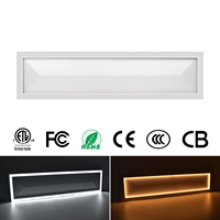 Lámpara de Techo Plana de Superficie Regulable de 300x1200 mm (1x4 pies), 5CCT, 40W, con Luz Nocturna para Cocina y Sala de Estar, Directo de Fábrica