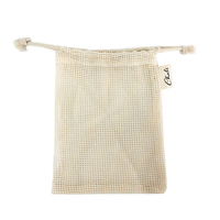 Sac d'emballage cadeau de savon en coton avec cordon de serrage et logo avec étiquette personnalisée petite pochette d'emballage de parfum en maille de coton pour bougie
