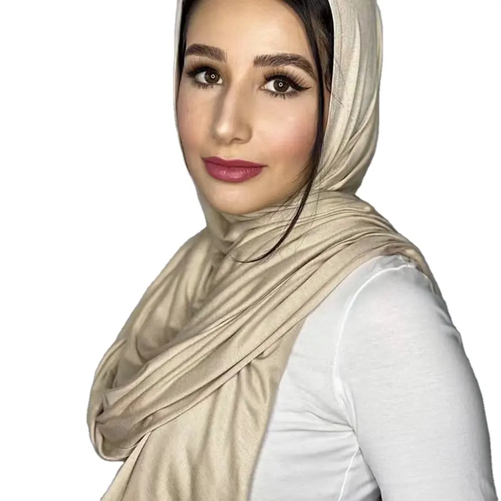 180X85CM Large Size Modal Cotton Jersey Hijab Scarf Big Size Muslim Women Jersey Shawl Hijabs Plain Soft Turban Tie Head Wraps