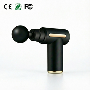 Premium Black Portable <b>Mini</b> Fascia Gun, 4-in-1 Deep Tissue <b>Vibration</b> Massager, Handheld Muscle Relaxation Gun for Home Gym - Product Image 1