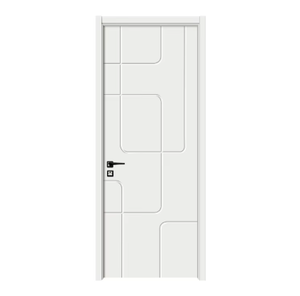 Puerta Interior Moderna de PVC y Madera <span class=keywords><strong>Formica</strong></span> con Imprimación Blanca para Uso Doméstico - Product Image 1
