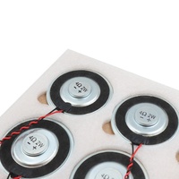 Altavoz de Subwoofer de 4 Ohm y 2W de rango completo de 50MM, altavoces de Audio Hifi, Tweeter de 1,5 pulgadas, altavoz de 4 Ohm y 2W con cable de 125MM 2,0