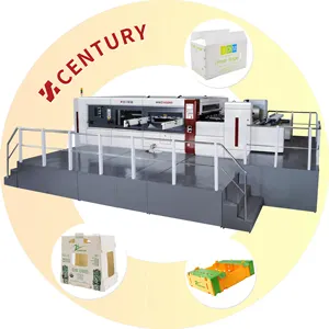 2022 High Quality MWZ 1450N Automatic Flatbed Hot Stamping Deep Embossing Die Cutting Machine with Waste Stripping