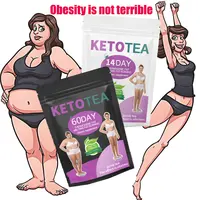 Китайский травяной чай Keto BHB для быстрой потери веса, чайные пакетики, 28 дней