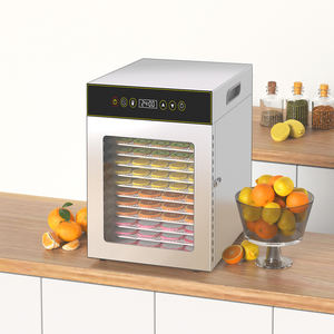 Deshidratador de Frutas de Acero Inoxidable al por Mayor: Máquina Deshidratadora de Alimentos de 12 Bandejas para Fresas, Naranjas y Cocos - Product Image 1