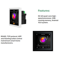 4 pulgadas Android 10 pantalla táctil 2 + 16G AirPlay DLNA BT AUX WIFI TFcard 86 tipo Bluetooths amplificador montado en la pared