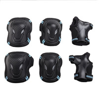 Protection complète unisexe pour adultes pour le roller : protections épaisses pour genoux, paumes et coudes