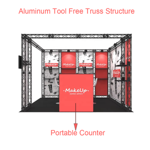 10x10定制彩色印刷模块化货架工具免费便携式展览桁架贸易展展位 - Product Image 2