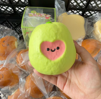 Jouet Squishy Avocat à Remontée Lente, Réaliste, Anti-Stress, Sensoriel, Fidget Toy, Visage de Cœur, Vente en Gros, Boîte de Présentation, Cadeau