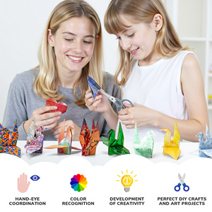 Kit de <span class=keywords><strong>Origami</strong></span> Fácil de Plegar Joycat para Principiantes, Animales y Formas 3D Coloridos, Juguete de Arte en Papel, Actividad Familiar Divertida, <span class=keywords><strong>Libro</strong></span> de <span class=keywords><strong>Origami</strong></span> DIY - Product Image 4