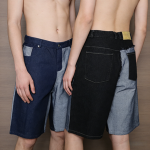 Custom 100% Cotton Oversize Fit Raw Denim Shorts High Quality Men's Denim Shorts Streetwear Summer 2026 - Product Image 5