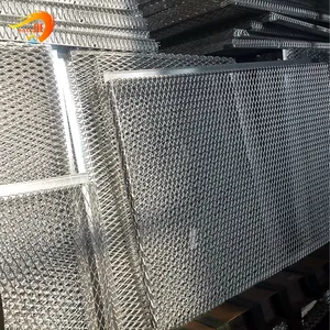 Panel de malla de alambre de Metal expandido, hoja de diamante galvanizado/Hexagonal/aluminio