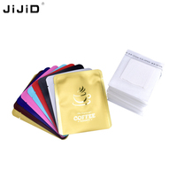 JIJID-Sac filtre à café goutte à goutte portable, forme carrée, emballage sous vide en feuille d'aluminium, sac thermoscellé pour café