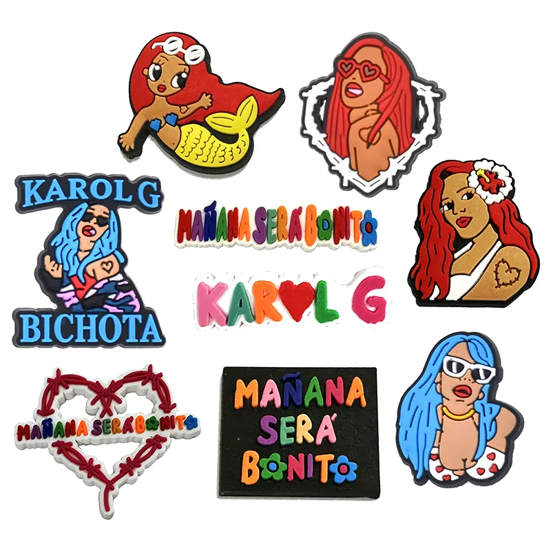 Charme de sapato de cartoon personalizado iluminação MC rainha sapato charme decoração