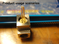 Tornillo sin cabeza específico para instrumentos ópticos M3-0.5P * 3-10L con sistema GO/NOGO