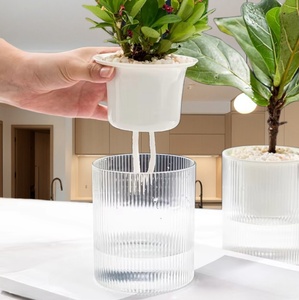 Nuovo Vaso per Fiori Trasparente ad Assorbimento Automatico dell'Acqua, Accessori da <span class=keywords><strong>Giardino</strong></span>, Fioriere con Assorbimento Automatico dell'Acqua - Product Image 2