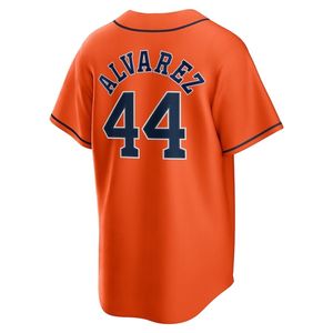 Camiseta de Béisbol Unisex al por Mayor de los Astros de Houston con Bordado 3D en Seda/Algodón # 27 Altuve # 44 Alvarez # 34 Nolan Ryan Softball - Product Image 2
