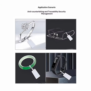 Étiquette électronique RFID personnalisée pour bijoux, 860-960 MHz, anti-effraction, pour la traçabilité des actifs et la lutte contre le vol en vente au détail, en PET - Product Image 5