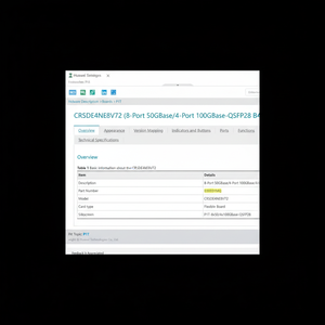 Tarjeta Flexible HW CR5DE4NE8V72 IP Enterprise Router de 8 Puertos 50GBase/4 Puertos 100GBase-QSFP28 FlexE (P1T) - Product Image 1