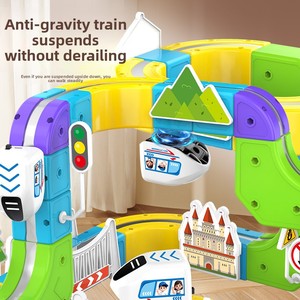 Bloques de Construcción Magnéticos STEM, Pista de Carreras <span class=keywords><strong>El</strong></span>éctrica, <span class=keywords><strong>Tren</strong></span> de Alta Velocidad, Regalo Educativo de Cumpleaños para Niños - Product Image 4