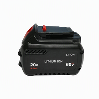 En stock, batterie de remplacement au lithium-ion rechargeable 9,0 Ah pour outil électrique sans fil Dewalt 20V 60V Max Dcb606 Dcb609