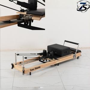 Klasik Tasarım Ticari Meşe Ahşap Pilates Reformer Makinesi Lüks Dayanıklı Yüksek Kaliteli Katlanabilir Taşınabilir Ev Spor Salonu Ekipmanı - Product Image 1