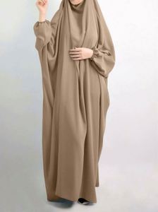 Abaya longue en laine tissée pour femmes, manches longues, vêtements musulmans islamiques, hijab décontracté - Product Image 3